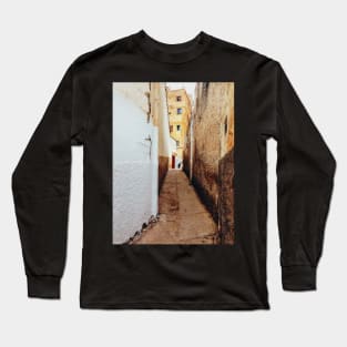 Alley in Residential Neighbourhood in Morocco Long Sleeve T-Shirt